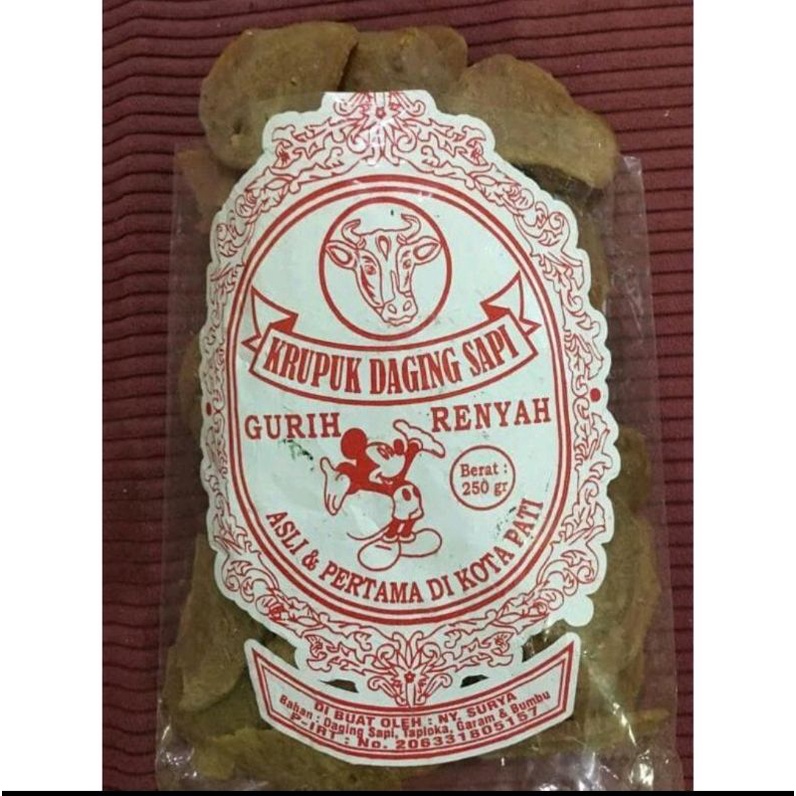 

Krupuk Daging Sapi Khas Pati (Krupuk Bakso Mentah)