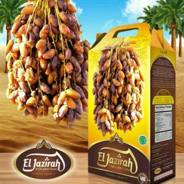 

Kurma Tunis Tunisia Tangkai merk El Jazirah isi 500 gr