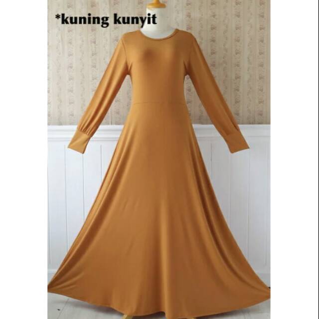 Gamis Polos Jersey Size XL