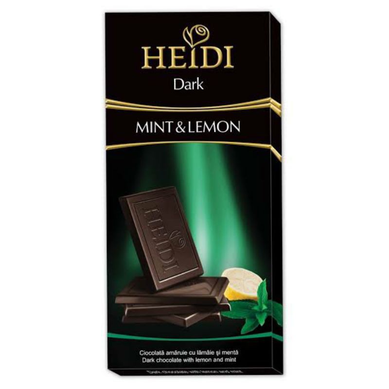 

Heidi Dark Chocolate with Lemon and Mint 80gr