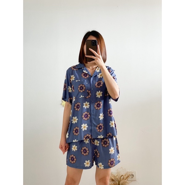 Doora Short Set (Set santai bermotif)