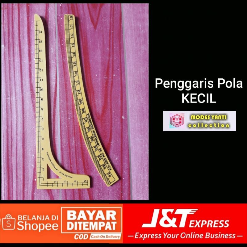 

Set penggaris pola mini / penggaris kecil - isi 2 pcs