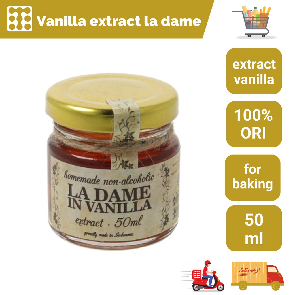 

Vanilla Extract Non Alkohol La Dame 50 Ml