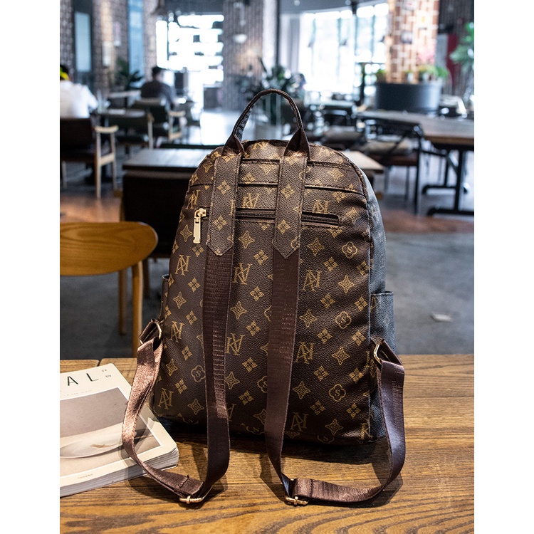 Ransel Wanita  kulit buatan tahan air Besar tas large backpack perempuan tas galas Fashion Travel Backpack beg belakang import ransel  beg sandang Women's Bags Ladies  1130