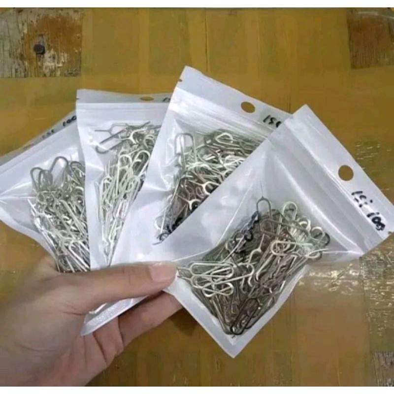 (+-100) Jarum Simcard Sim Injector Tusuk Jarum Sim Card jarum untuk narik kartu SIM injektor origina