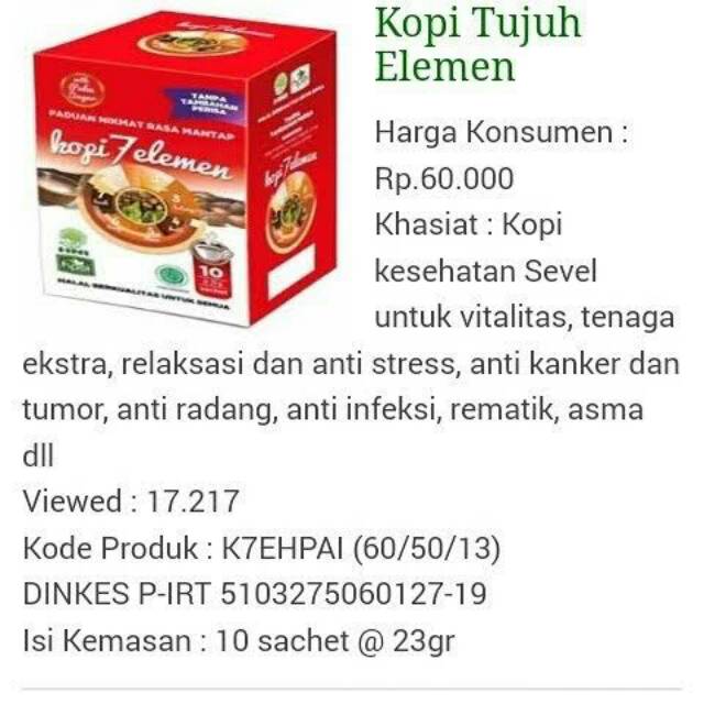 

Kopi 7 Elemen (Sevel) Box