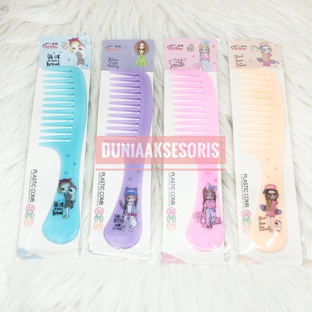 SISIR RAMBUT RENGGANG KOREA LUCU KARAKTER-2