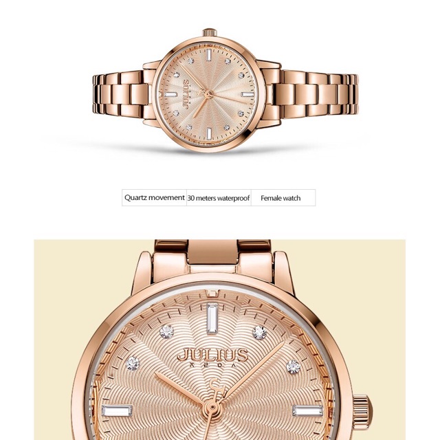 JULIUS JA-1167 Bagsomnia Elegant Ladies Watch Rantai Jam Tangan Korea Original Kecil