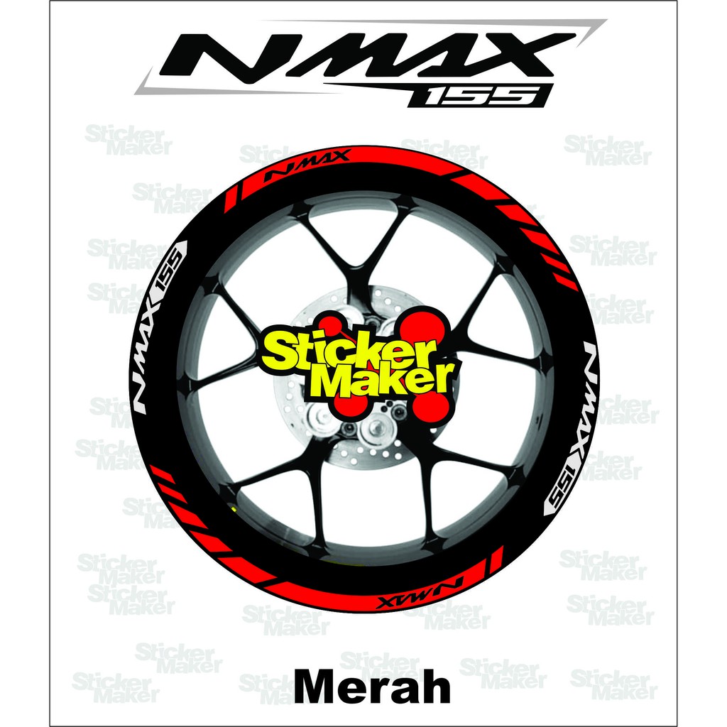 sticker cutting list velg nmax new 2020 stiker pelk yamaha nmax 155
