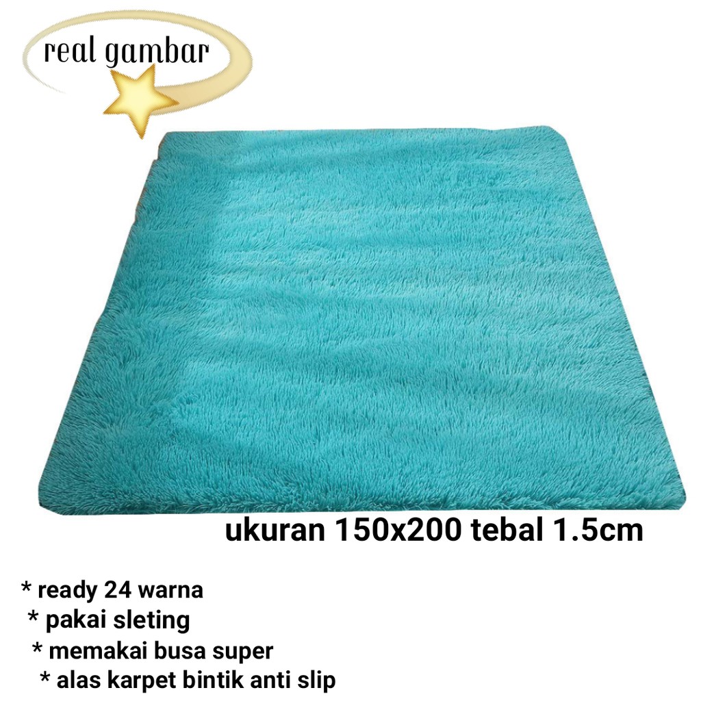 Karpet  bulu  ukuran 200x150 tebal 1 5cm Shopee  Indonesia