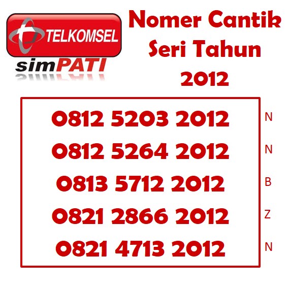 Nomor cantik Simpati Telkomsel 4G lte nomer kartu perdana tahun 2012