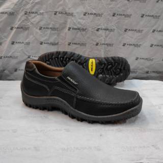  Sepatu  pantofel  kulit pakalolo  N8815 hitam dan coklat 