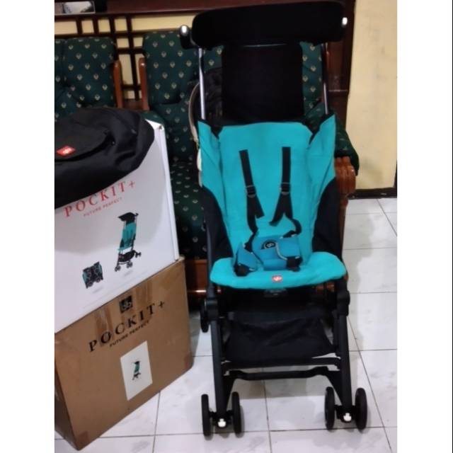 Stroller pockit gb preloved like new murah bgt lengkap tas