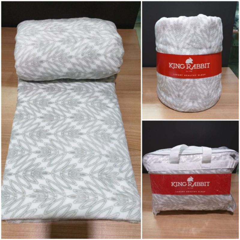 Jual King Rabbit Thermal Blanket Selimut Fleece 150 x200 cm | Shopee ...