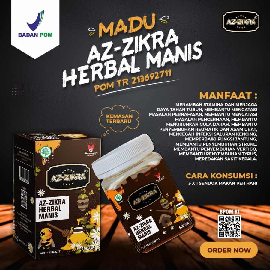 

Madu Herbal Super Manis AzZikra Az-Zikra 500gr Original BPOM