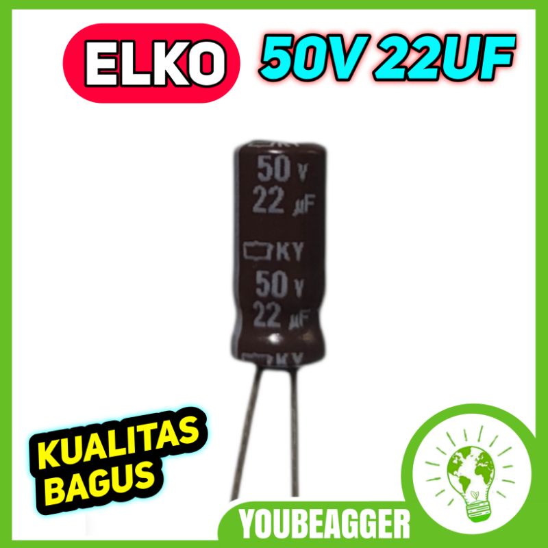 Elko 50v 22uf