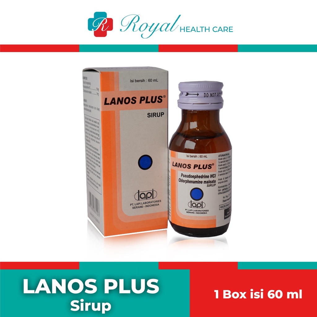 LANOS PLUS 60 ML Efektif Meredakan Hidung Tersumbat Dikarenakan Pilek