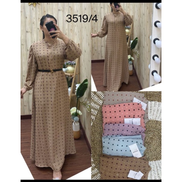 Dress gamis crinkle RUBI terbaru by zara