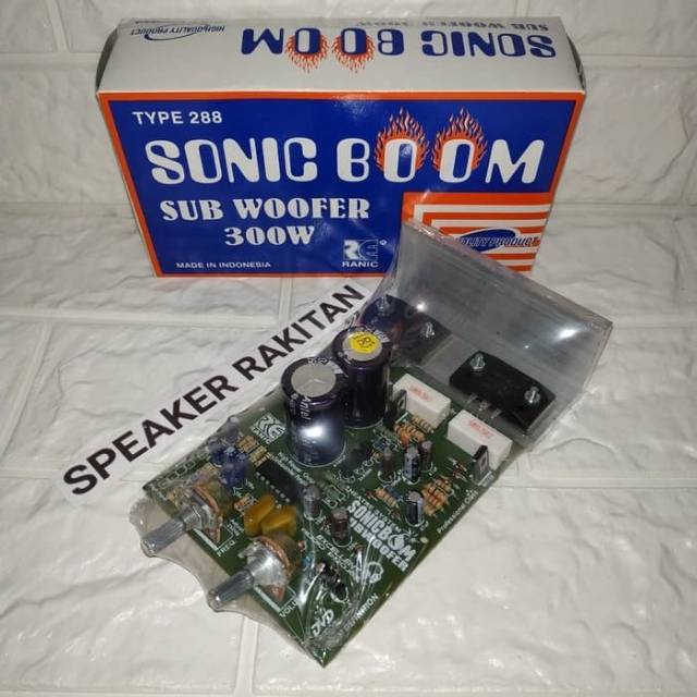 Kit power Active Aktif Subwoofer SONIC BOOM 288 Ranic 300watt