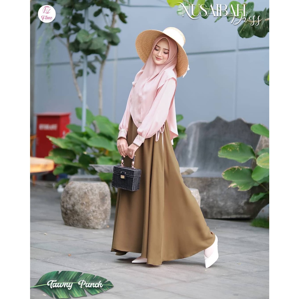 Grosir GAMIS HASNA  - (PILIHAN WARNA 1) Keren