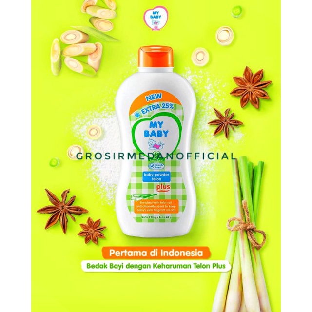 MY BABY POWDER 150, 250, 350 GRAM - BEDAK BAYI MAY BEBY
