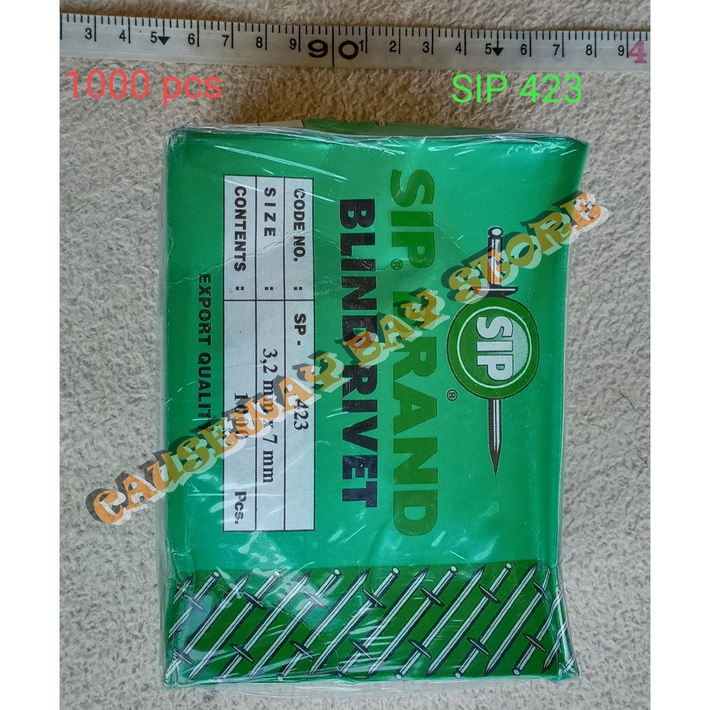 PAKU RIVET SIP TYPE 423 HARGA PERKOTAK (1000 PCS)