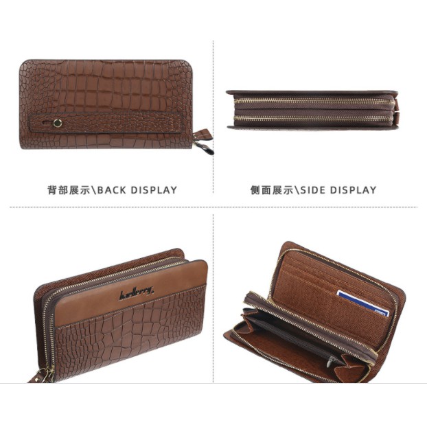 100% ORI Dompet Import Baellerry Pria Panjang America Double Zhipper-S6332