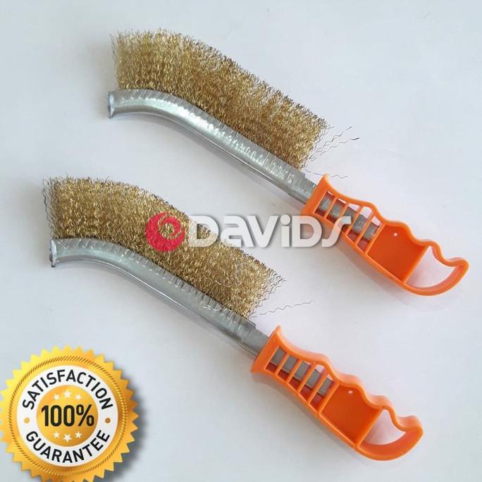 Sikat Kawat Kuningan Gagang Model Golok