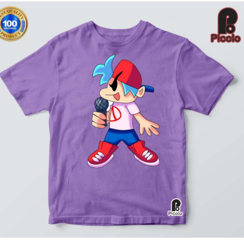 BAJU KAOS ANAK GAMES FNF KARKTER BOY FRIEND BAHAN DISTRO