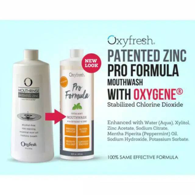 Oxyfresh mouthwash zinch 89ml