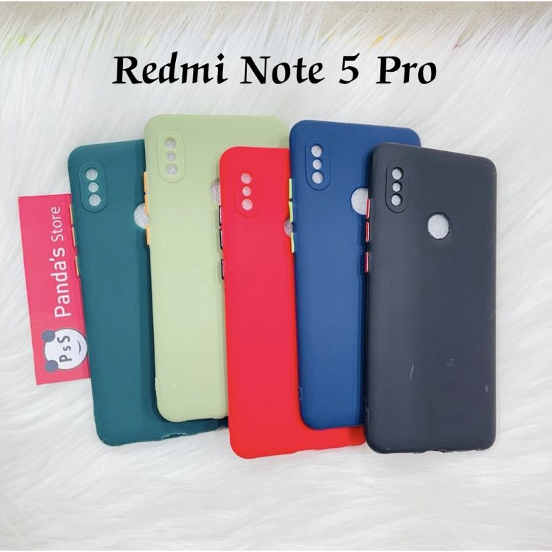 Case Redmi Note 5 Pro Babycase + Pelindung Kamera, Makaron Full Color (PsS)