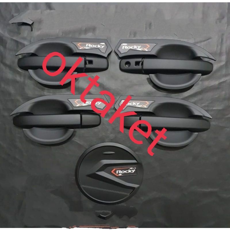 paket outer handle tank cover Daihatsu Rocky 2021 2022 activo chrome hitam jsl