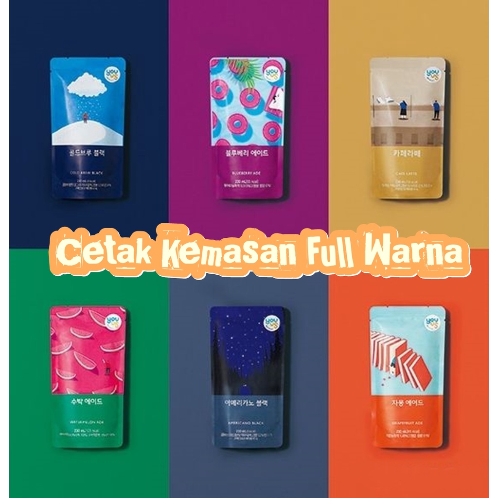 CETAK KEMASAN STANDING POUCH FULL PRINT CUSTOM DESAIN