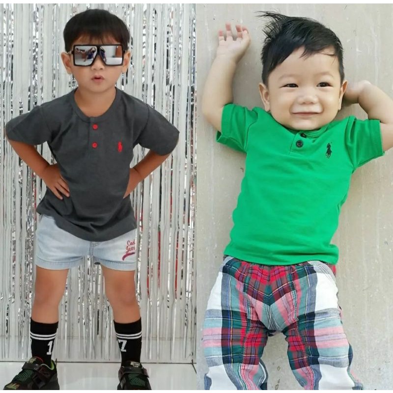 Baju anak laki laki Kaos polo anak 4-6 tahun/kaos anak laki laki/kaos polo lengan pendek anak laki laki