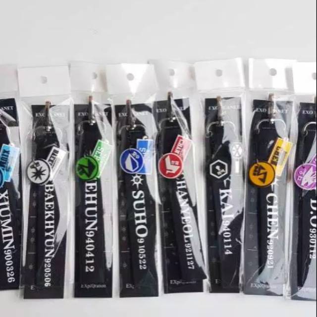 Exo exploration strap keyring Exo planet 5 gantungan kpop