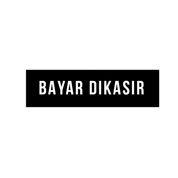 

Sign Akrilik Bayar Dikasir | Papan Cafe | Sign Label Elegan
