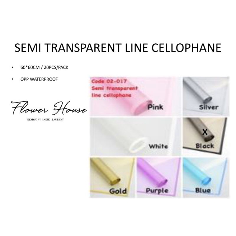 

(Lembaran) Wrapping Semi Transparent Cellophane