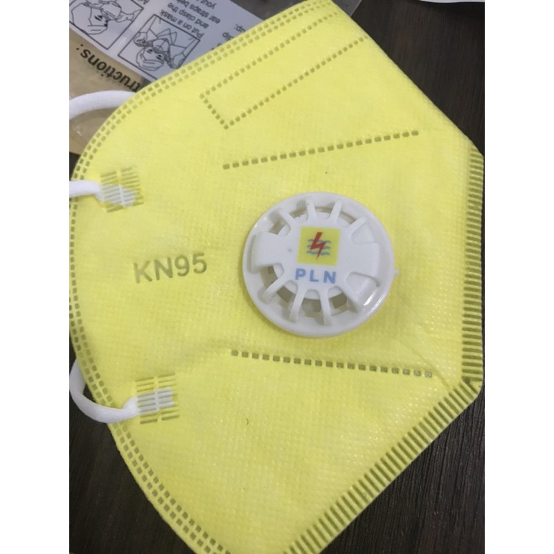masker KN95 custom gambar warna warni