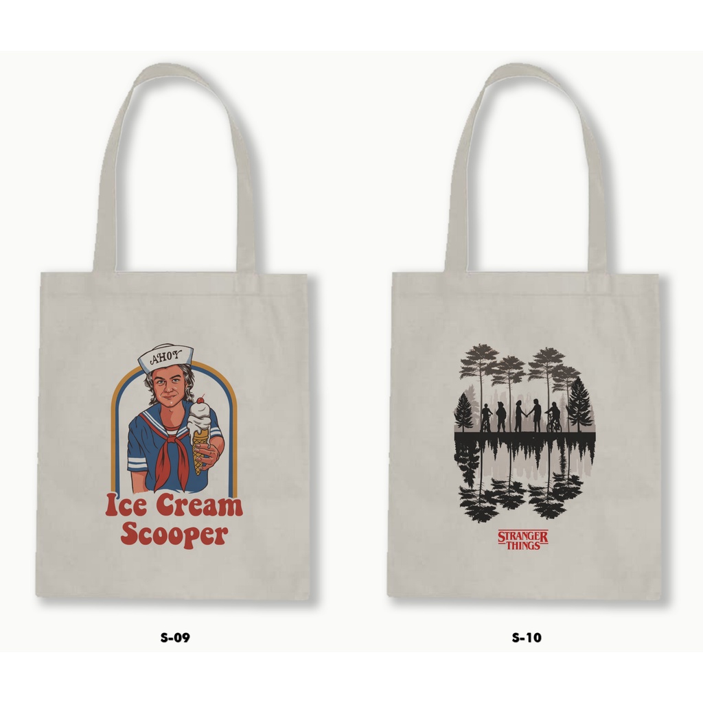 TOTE BAG BLACU - STRANGER THINGS