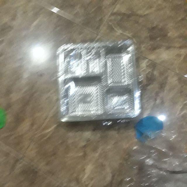 25pcs Tray Mika Untuk Dus Nasi 20x20 Catering 5 Kotak