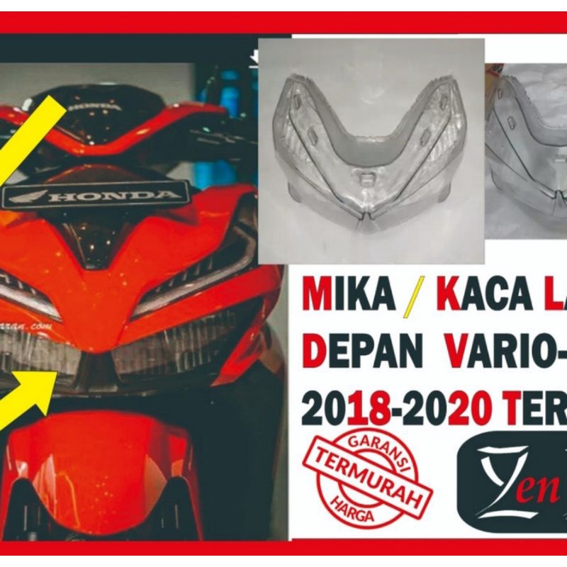 MIKA KACA LAMPU DEPAN VARIO 150 2018-2020