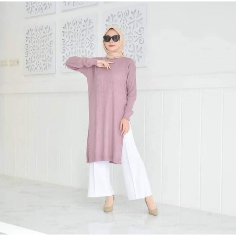 Dress Rajut | Atasan Wanita Rajut Halus | Andini Dress Tunick