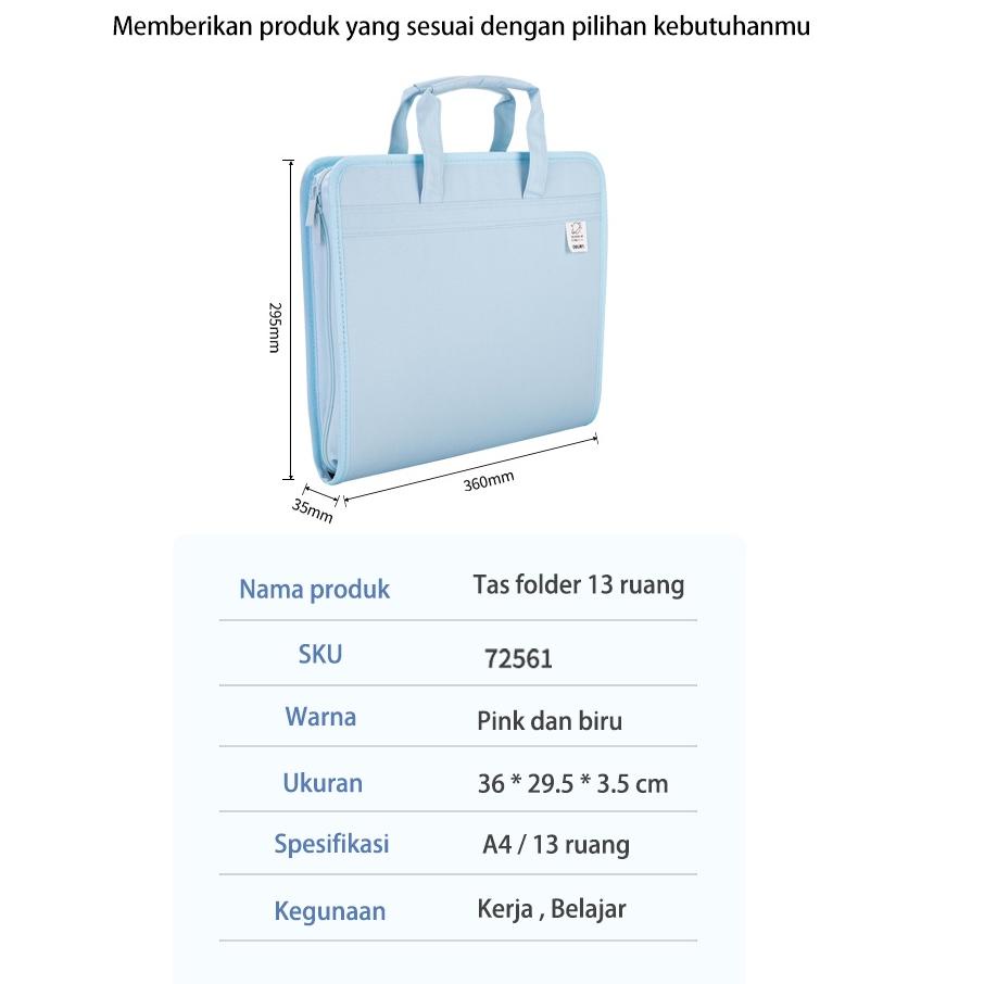 

Ready Stock I68ZQ Deli File Folder Document Bag Tas Dokumen File A4 Warna Pink Biru 13 Sekat 72561 J76 Terkini