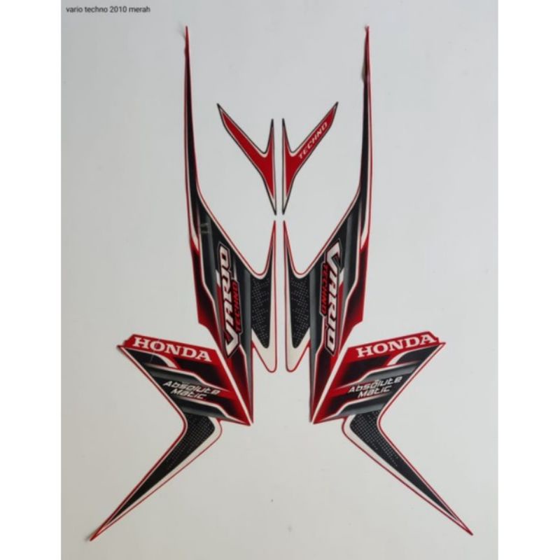STRIPING VARIO TECHNO 2010 MERAH