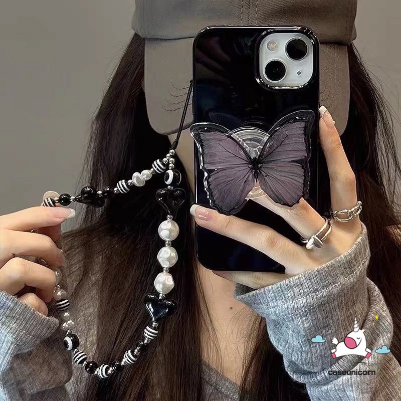 Casing iPhone 11 14 13 12 Pro Max XR X XS Max 7 8 Plus 7plus Motif Butterfly Shockproof