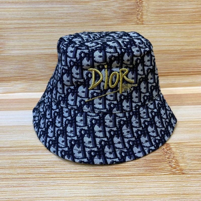 topi dior bucket hat paris premium import, dior bucket hat kombinasi