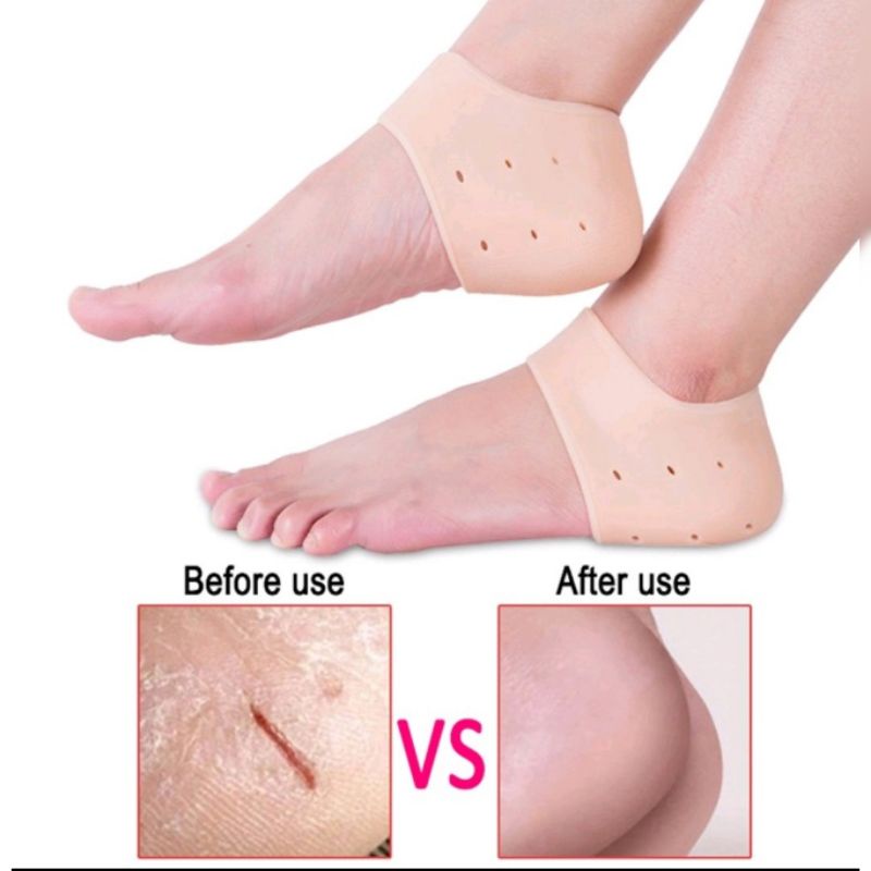 1 Pasang PELINDUNG TUMIT KAKI GEL SILIKON LEMBUT BANTALAN ALAS SEPATU ANTI LECET HEEL PROTECTOR SILICONE