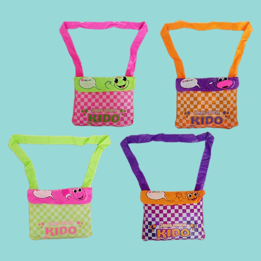 Jas Hujan Anak Stelan Jaket Celana Perempuan Mantel Ujan Motif Karakter Animal Lucu Umur 4 - 8 Tahun Ke127