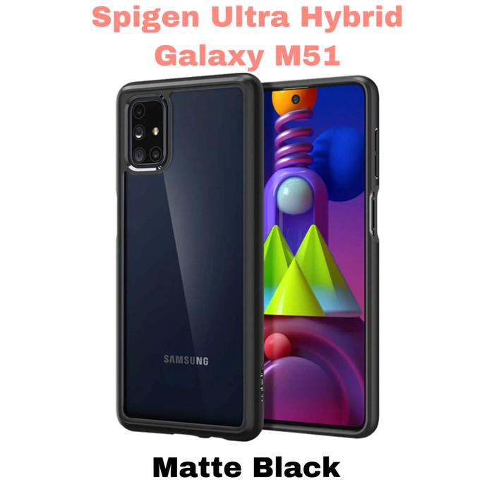 Spigen Ultra Hybrid Hard Case for Samsung Galaxy M51 - Matte Black