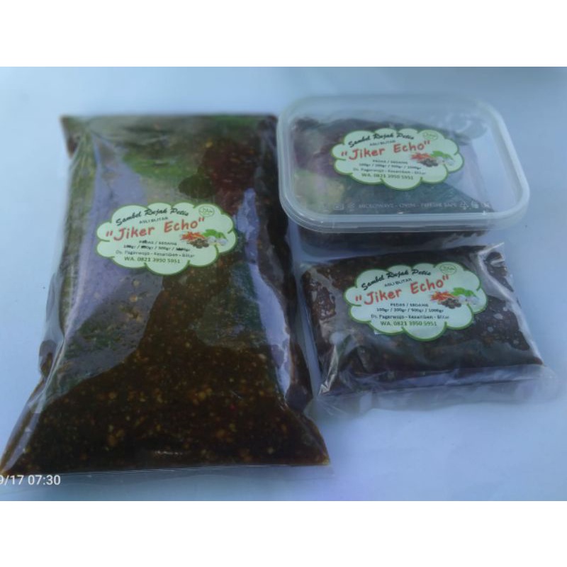 

Sambel Rujak Petis khas Blitar (Sedang/1000gr)